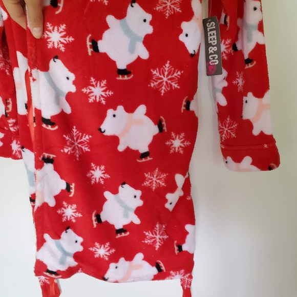 NWT sleep and co polar bear skating robe and pants - Picture 4 of 8